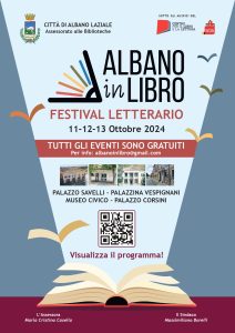 locandina del festival letterario Albano in Libro 12-13-14