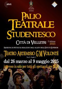 Pieghevole Palio teatrale studentesco 2025
