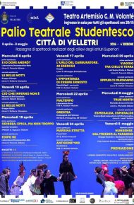 locandina - palio teatrale studentesco - città di Velletri