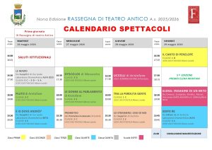 programma - calendario spettacoli